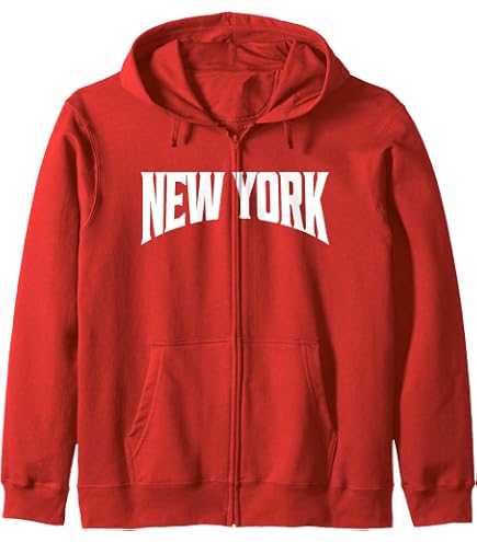 Amazon.com: New York Zipper Hoodie - Size: Adult Small - Color